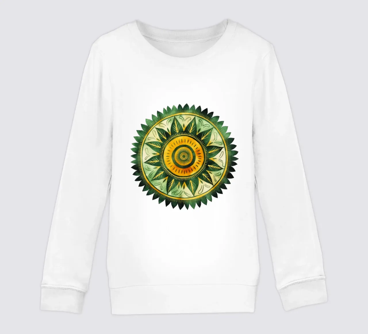 Mandala verde felpa bambino da Spiritual Touch