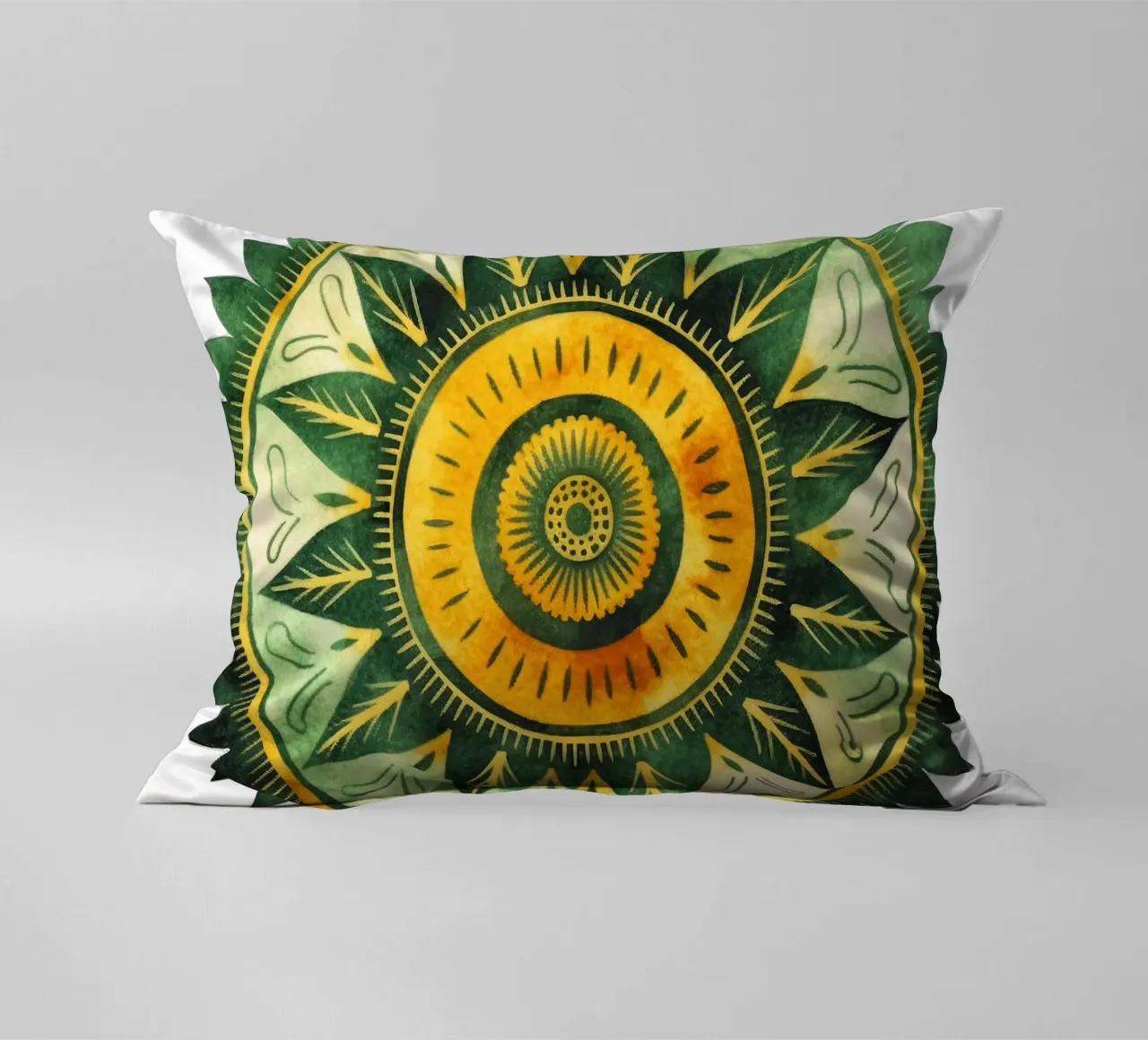 Mandala verde cuscino da Spiritual Touch