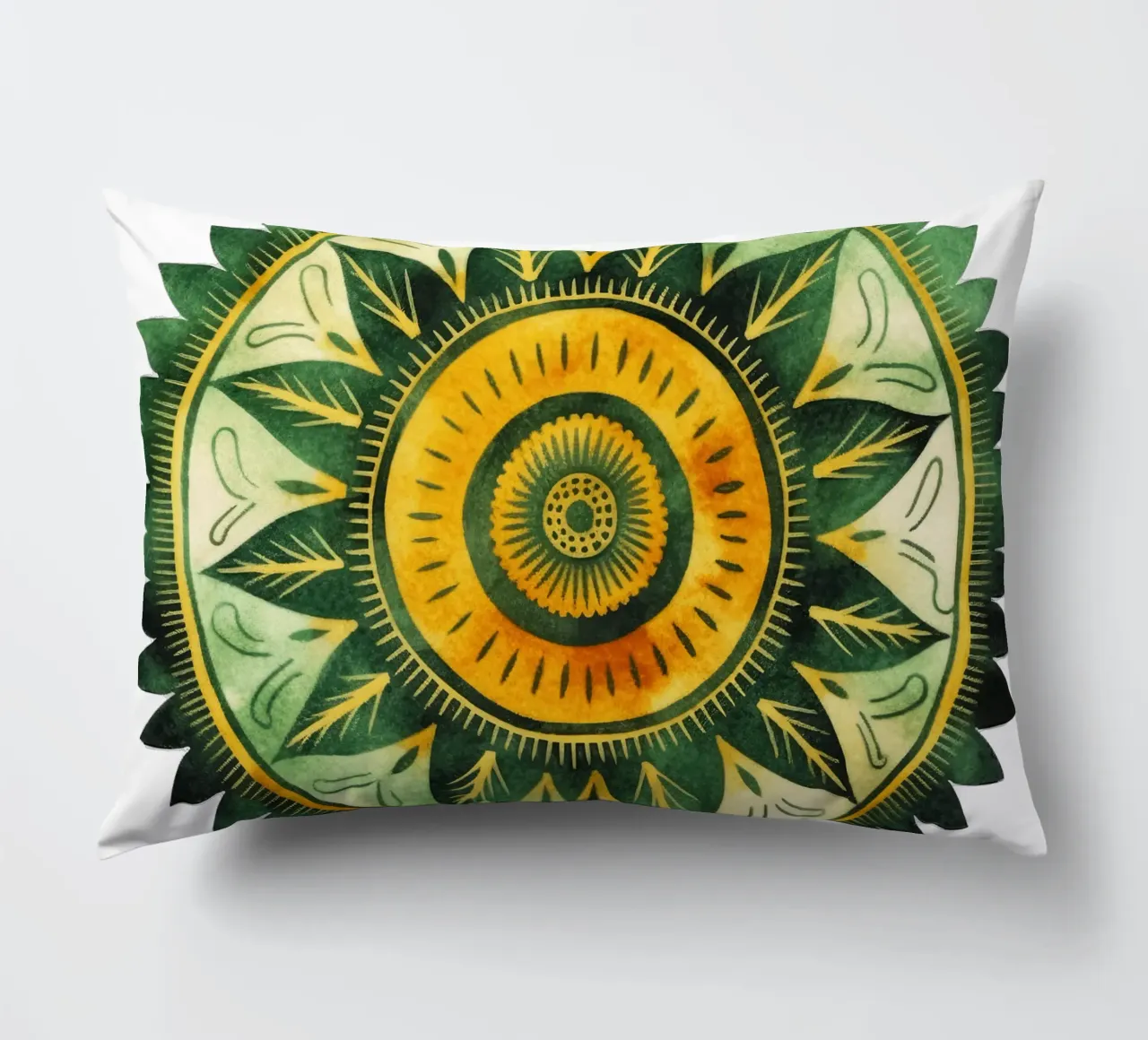 Mandala verde cuscino da Spiritual Touch