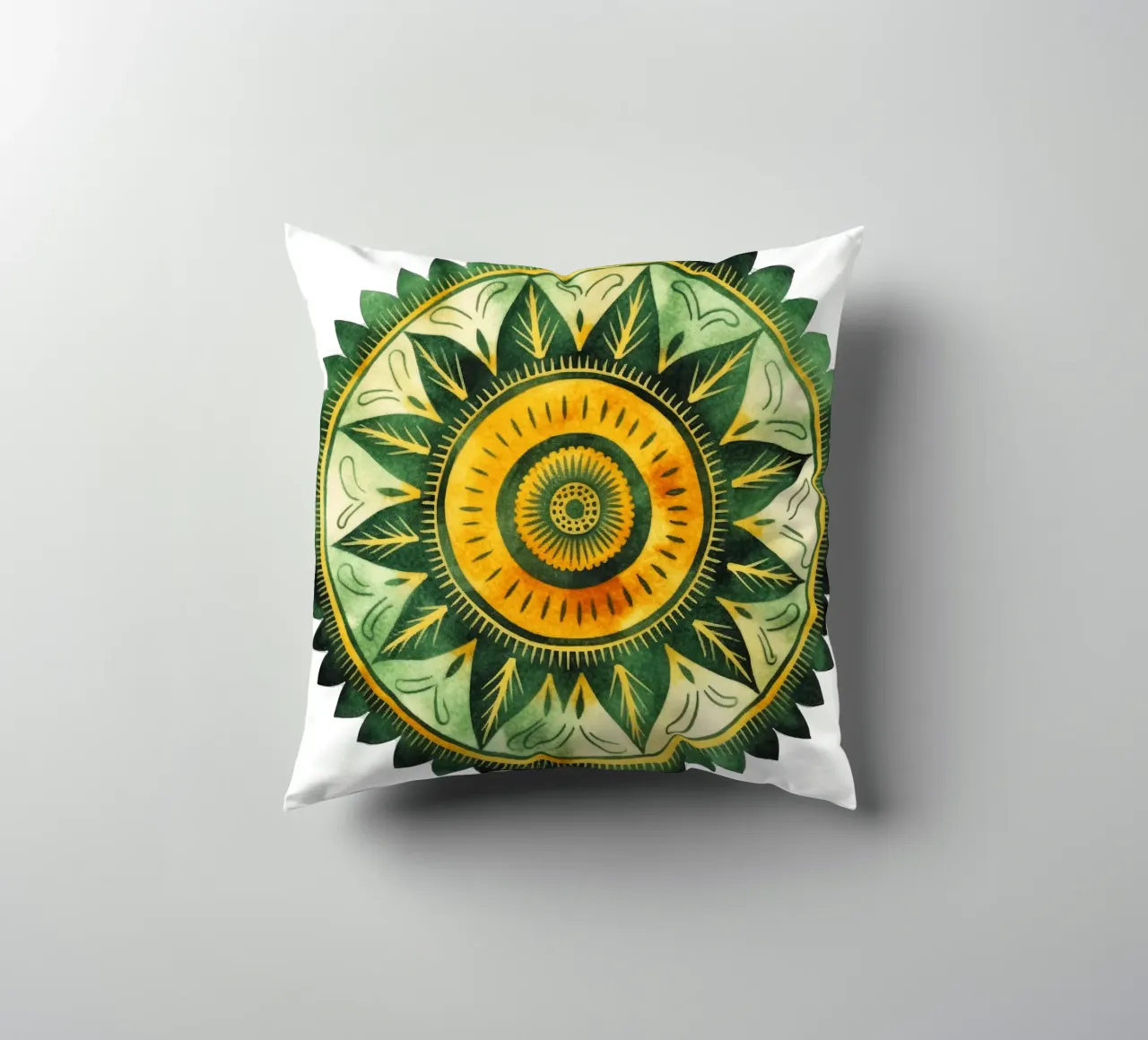 Mandala verde cuscino da Spiritual Touch