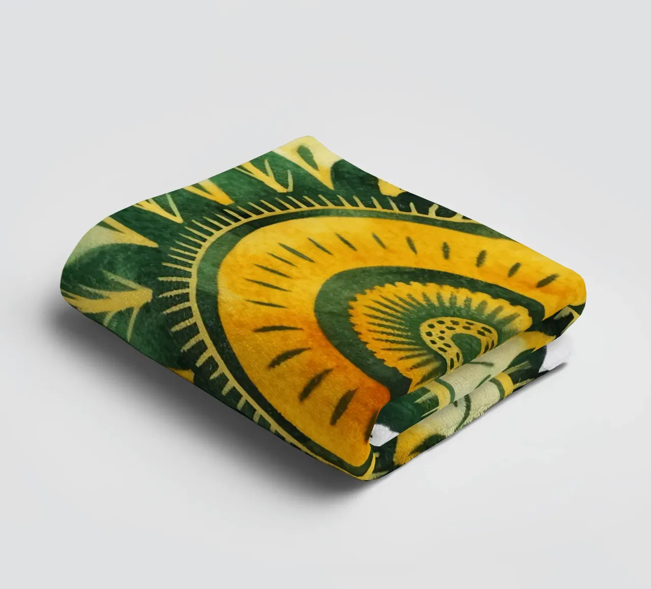 Mandala verde asciugamano da bagno da Spiritual Touch