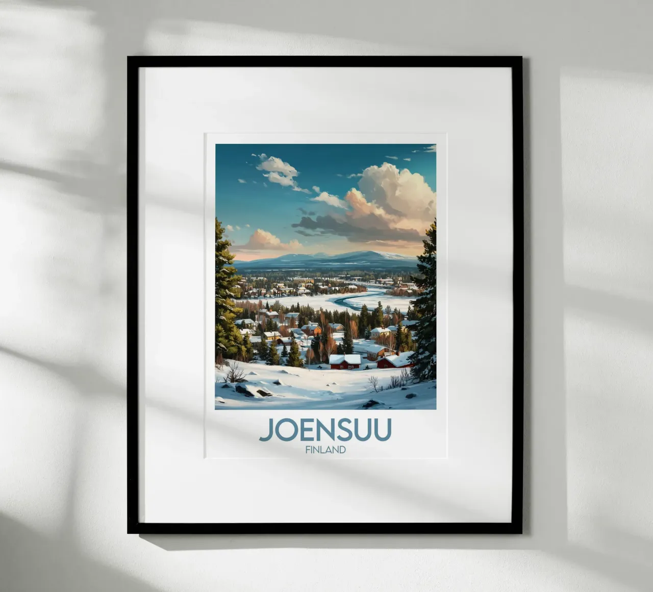 Affiche Joensuu poster da Frame the World