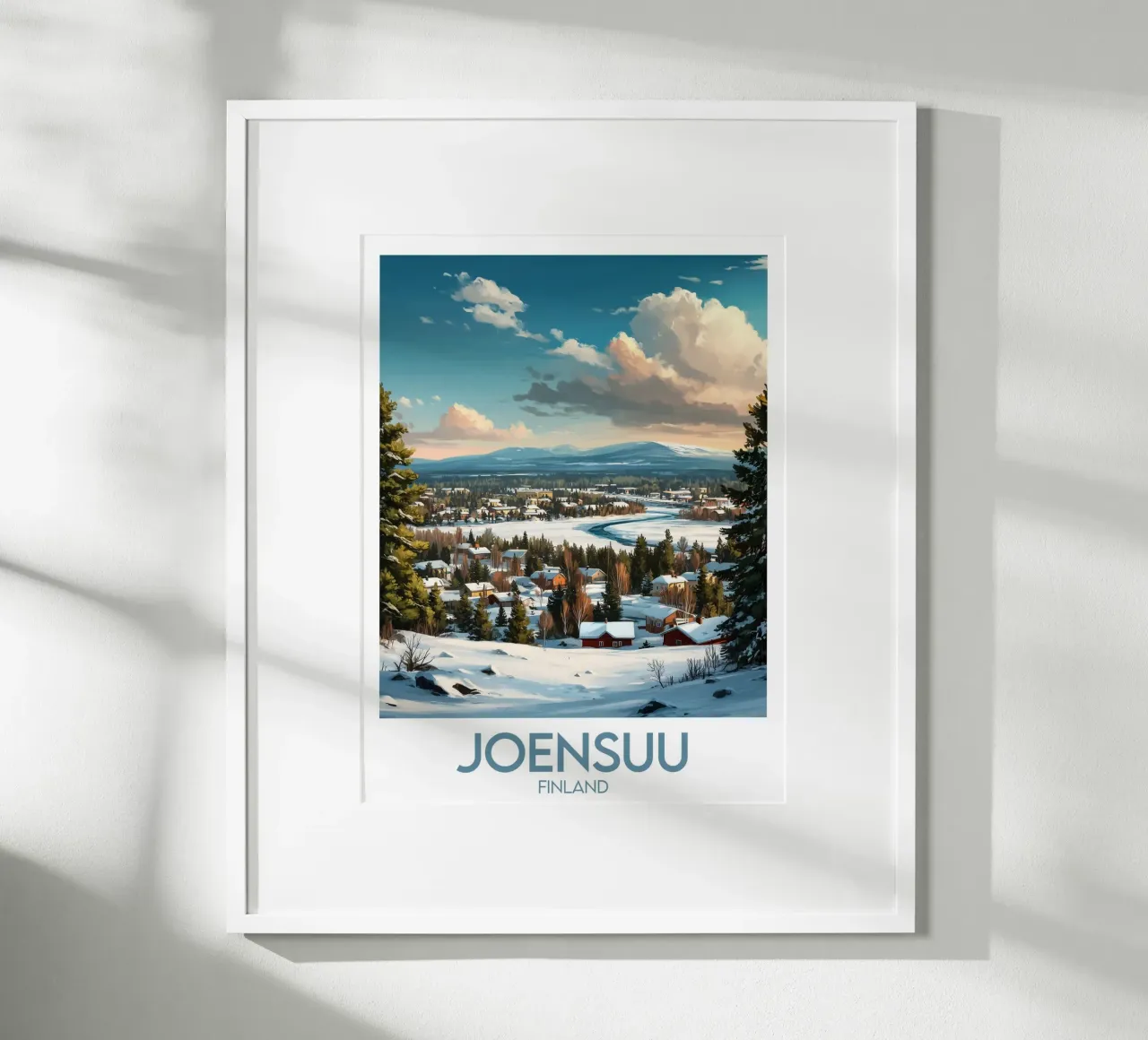 Affiche Joensuu poster da Frame the World