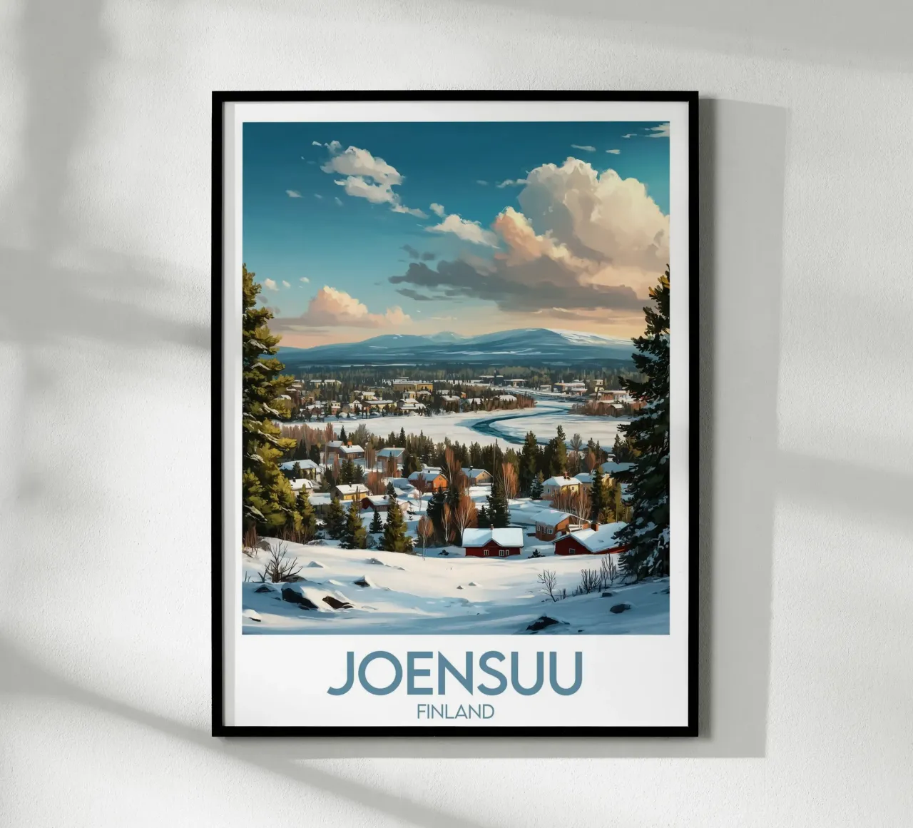 Affiche Joensuu poster da Frame the World
