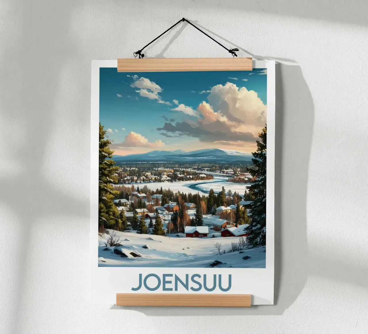 Affiche Joensuu poster da Frame the World