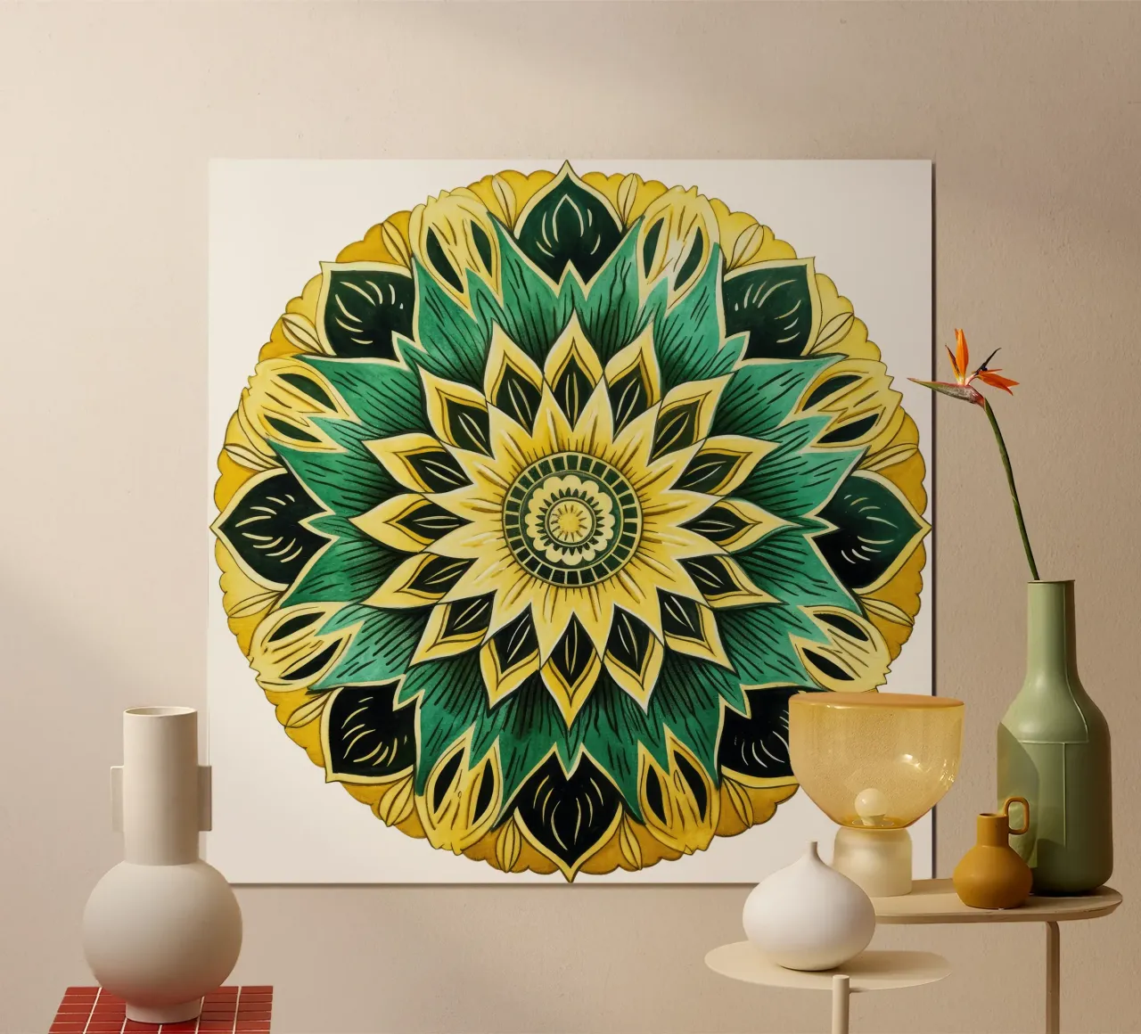 Mandala verde poster da Spiritual Touch