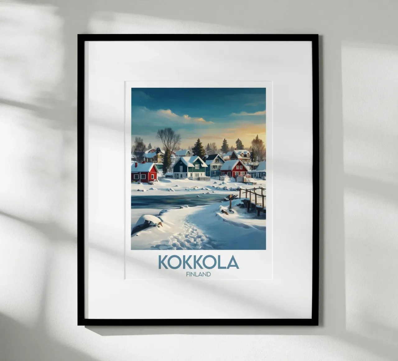 Affiche Kokkola poster con telaio in alluminio da Frame the World