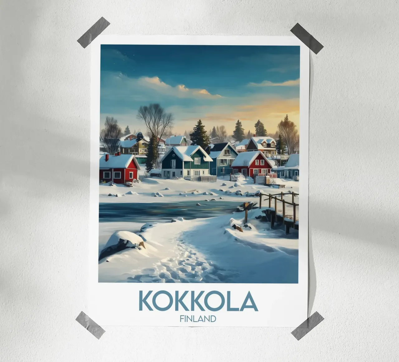 Affiche Kokkola poster con telaio in alluminio da Frame the World