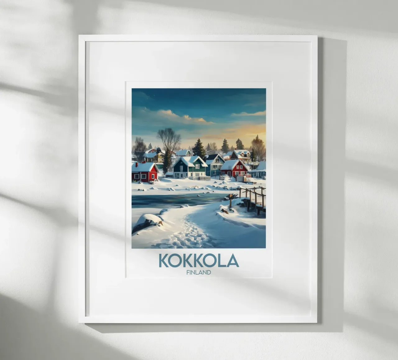 Affiche Kokkola poster con telaio in alluminio da Frame the World