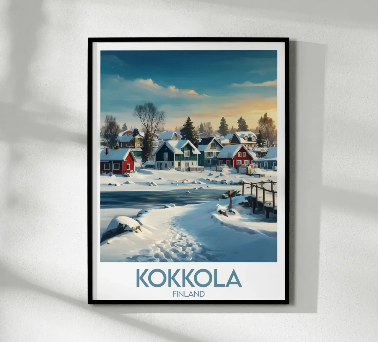 Affiche Kokkola poster con telaio in alluminio da Frame the World