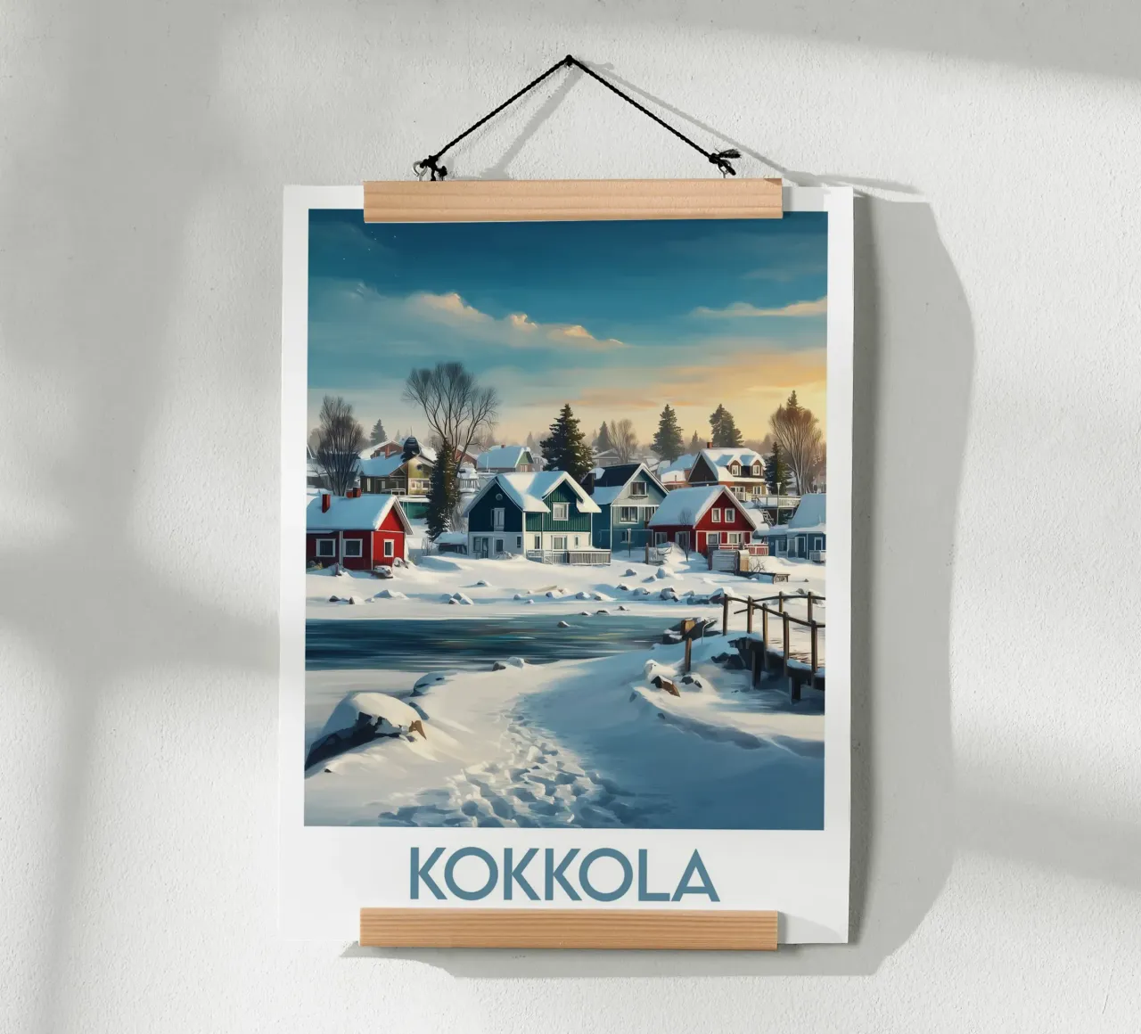 Affiche Kokkola poster con telaio in alluminio da Frame the World