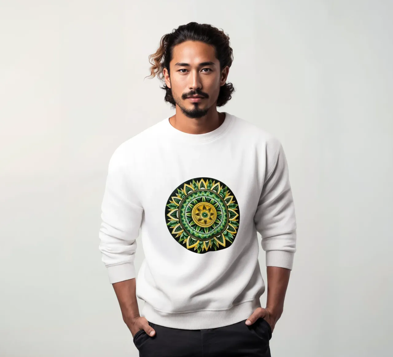 Mandala verde felpa da Spiritual Touch