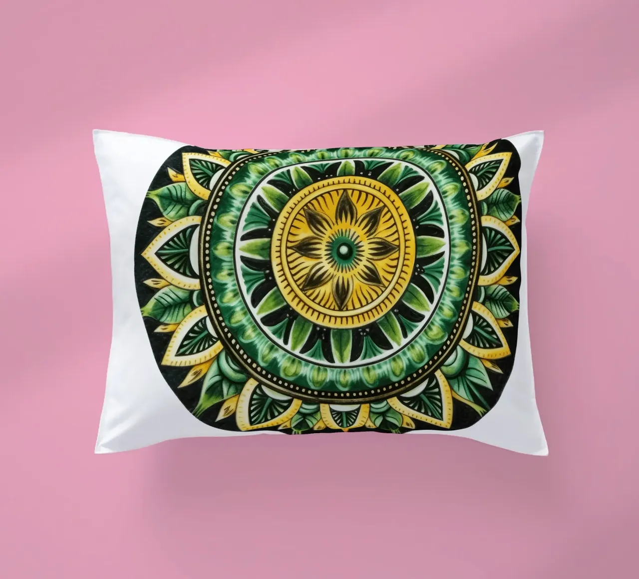 Mandala verde cuscino da Spiritual Touch