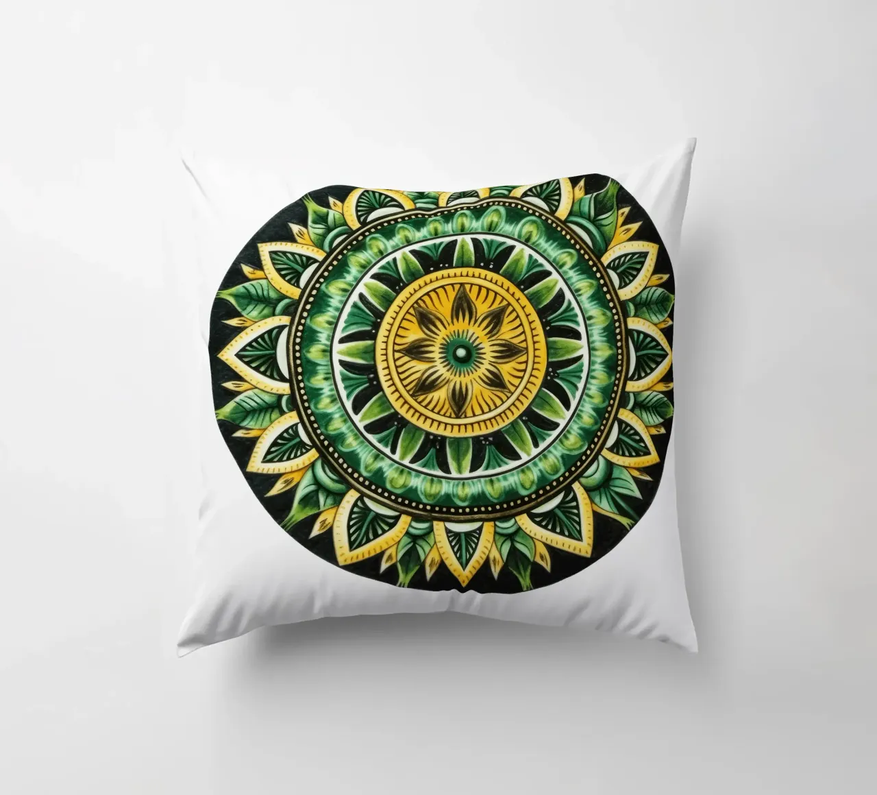Mandala verde cuscino da Spiritual Touch