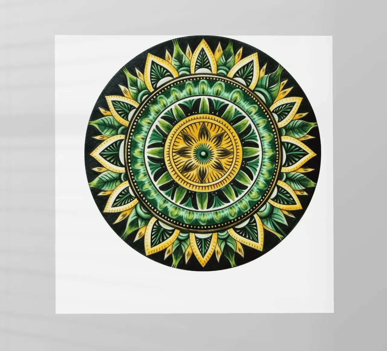 Mandala verde pellicola backlit da Spiritual Touch