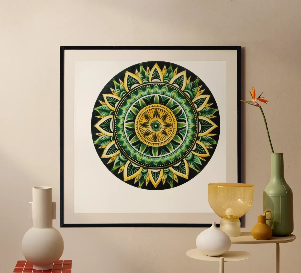 Green Mandala hahnemühle by Spiritual Touch