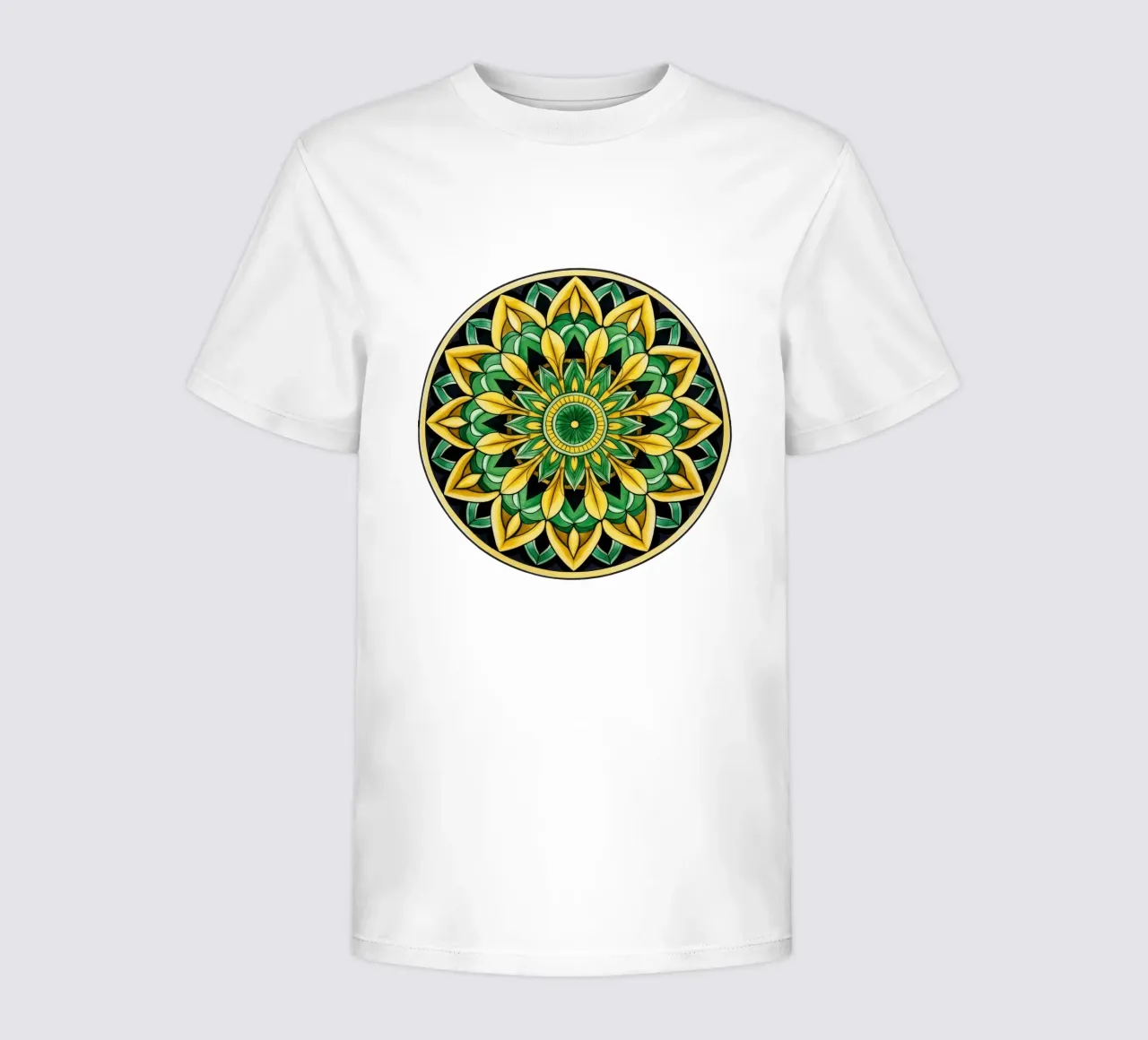 Grünes Mandala Kinder T-Shirt von Spiritual Touch
