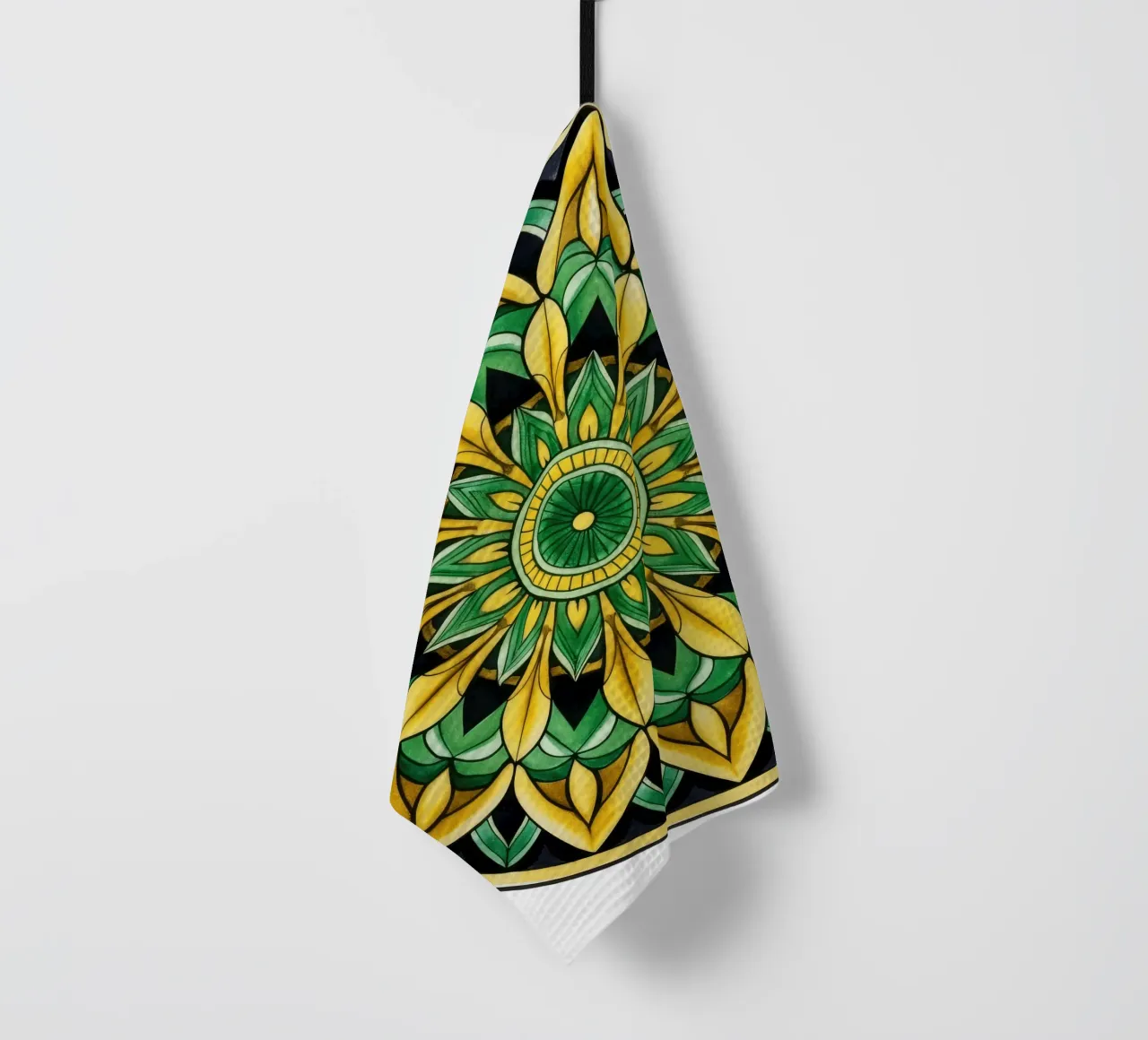 Mandala verde canovaccio da cucina da Spiritual Touch