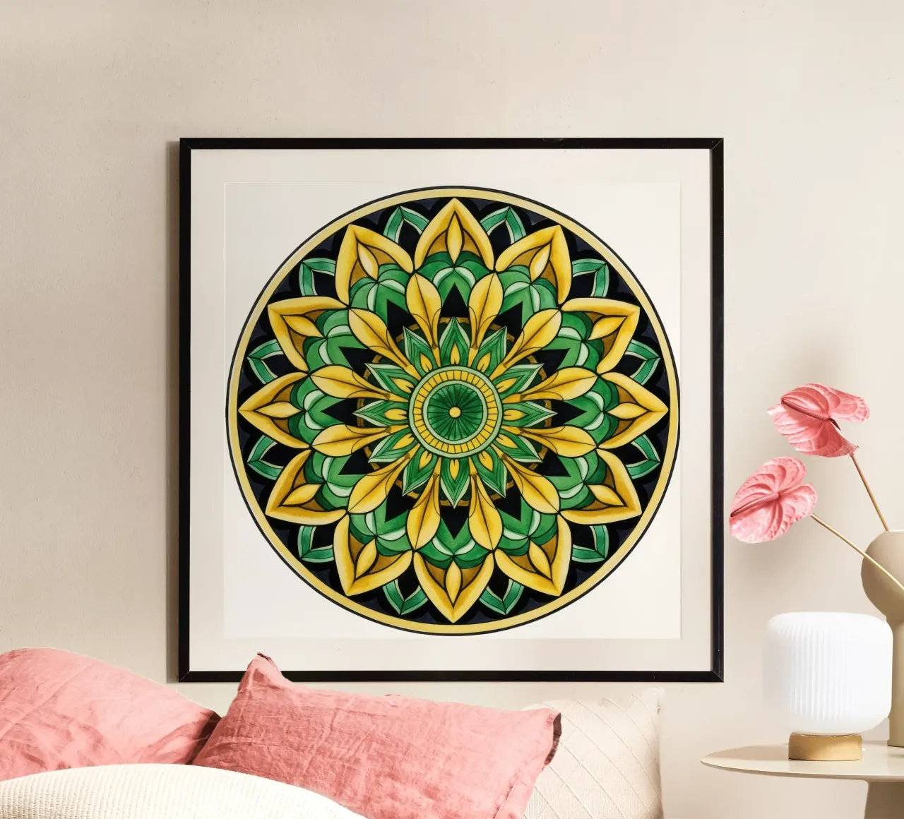 Mandala verde poster da Spiritual Touch