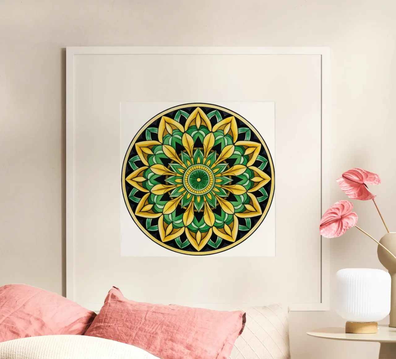 Mandala verde poster da Spiritual Touch