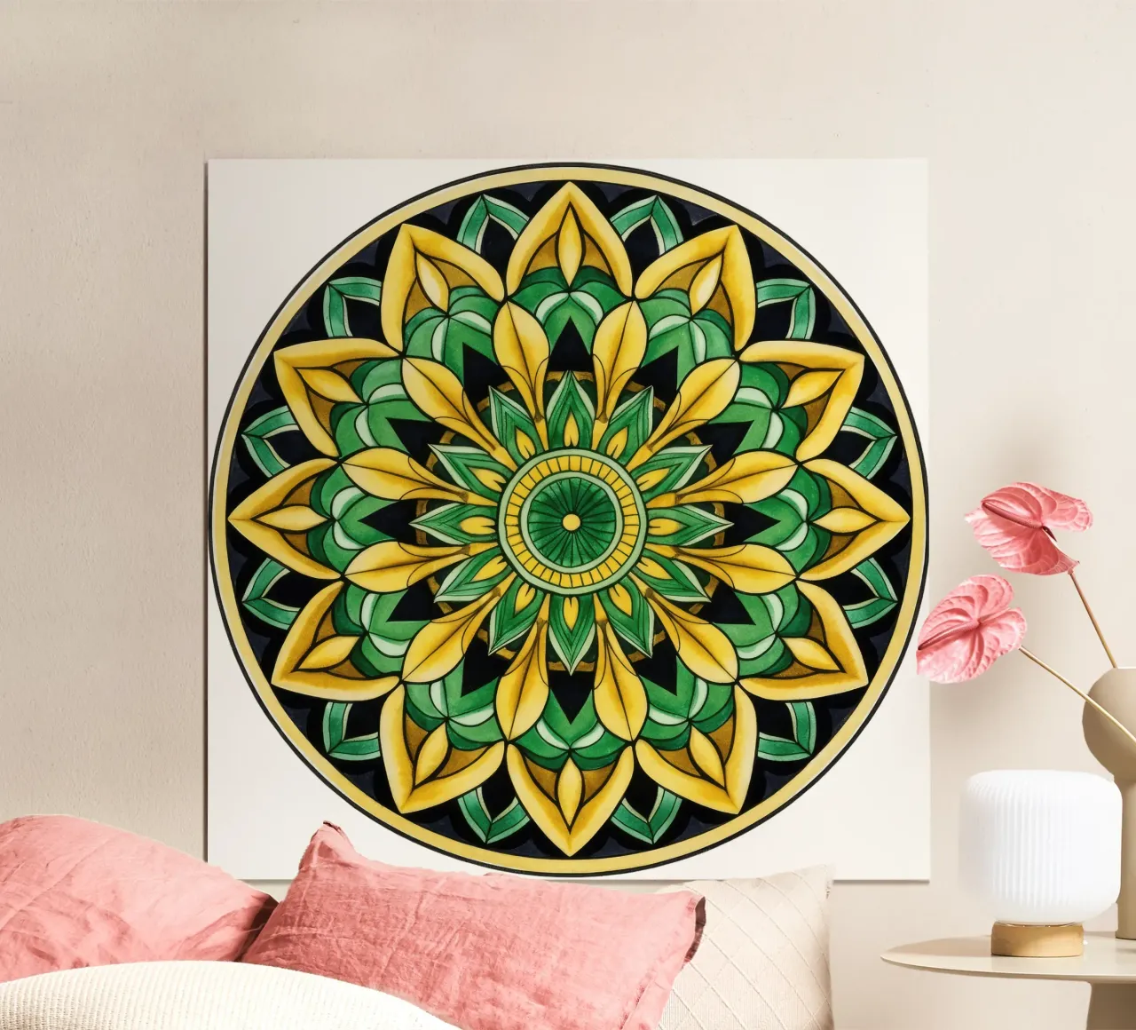 Mandala verde poster da Spiritual Touch