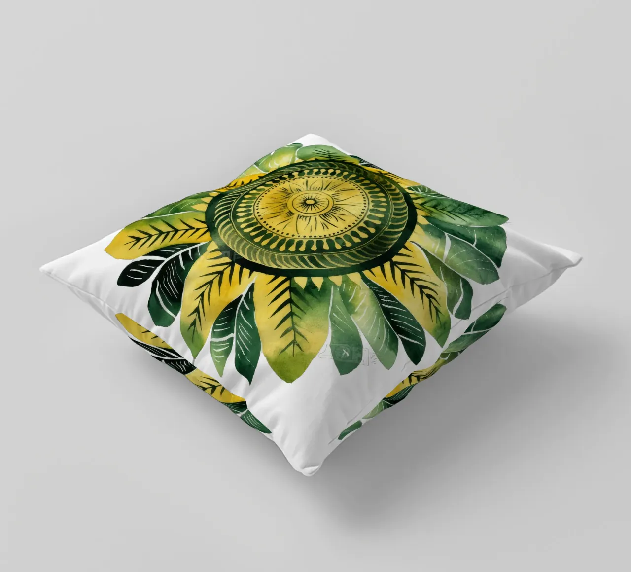 Mandala verde cuscino da Spiritual Touch