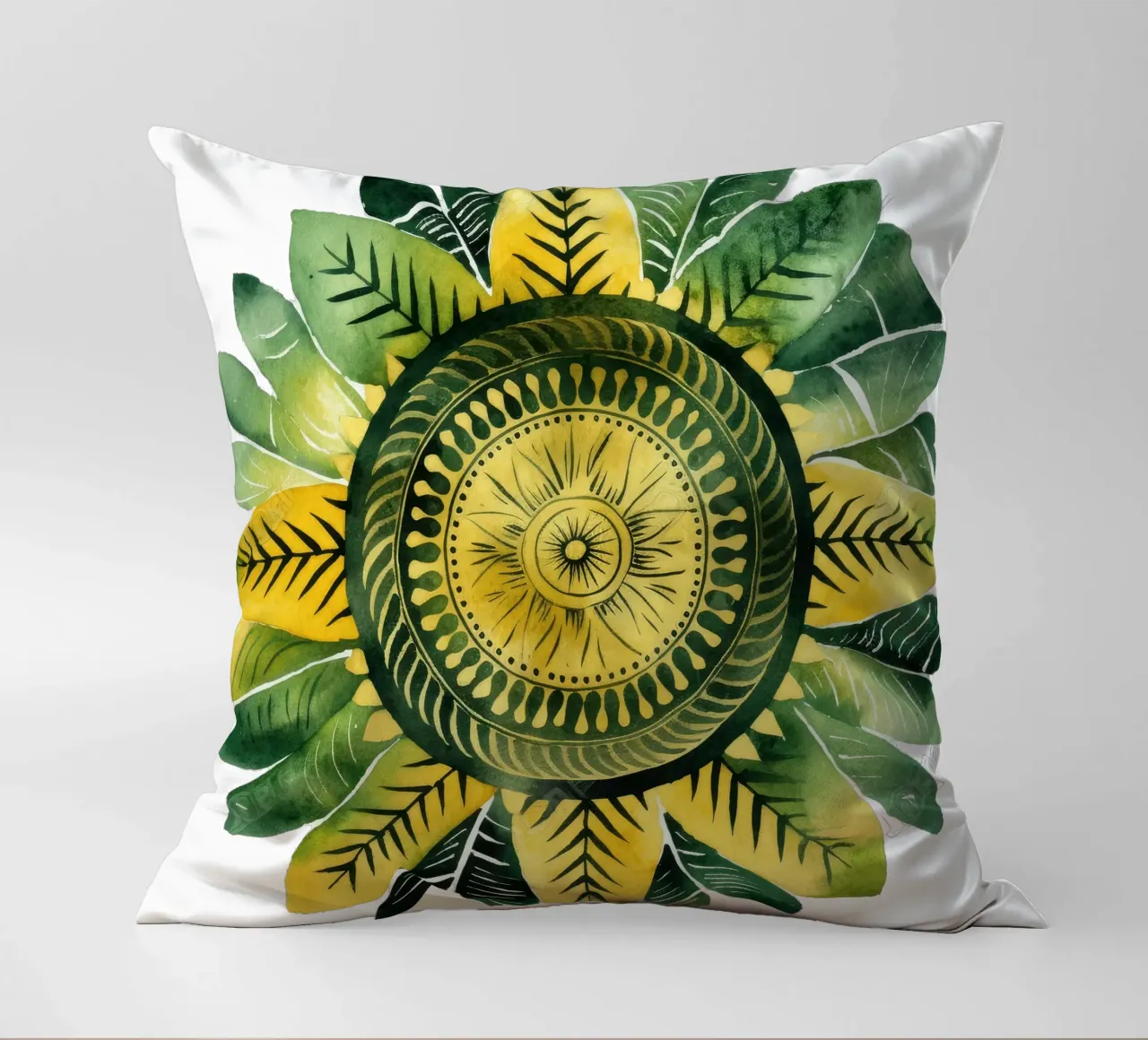 Mandala verde cuscino da Spiritual Touch