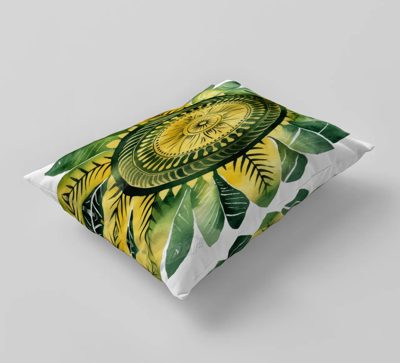 Mandala verde cuscino da Spiritual Touch