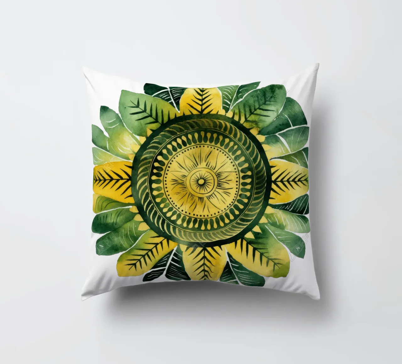Mandala verde cuscino da Spiritual Touch