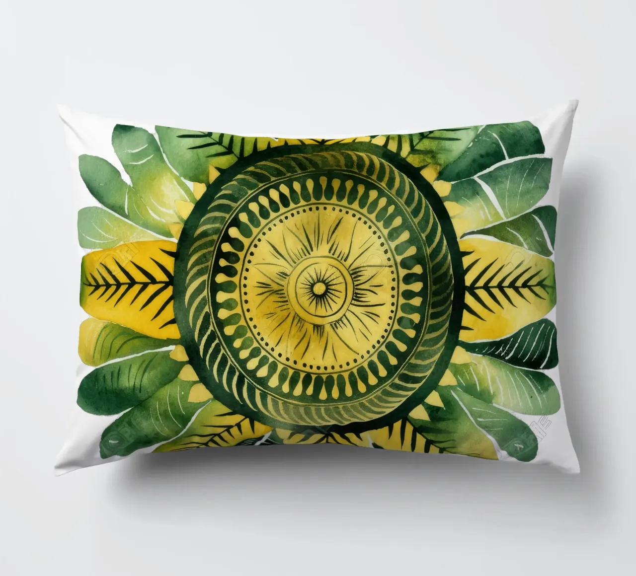 Mandala verde cuscino da Spiritual Touch