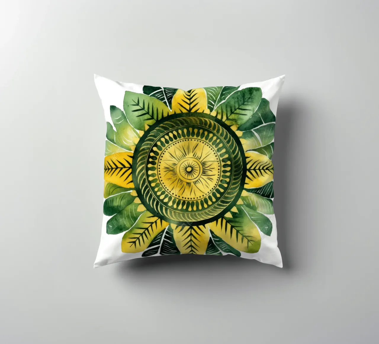 Mandala verde cuscino da Spiritual Touch