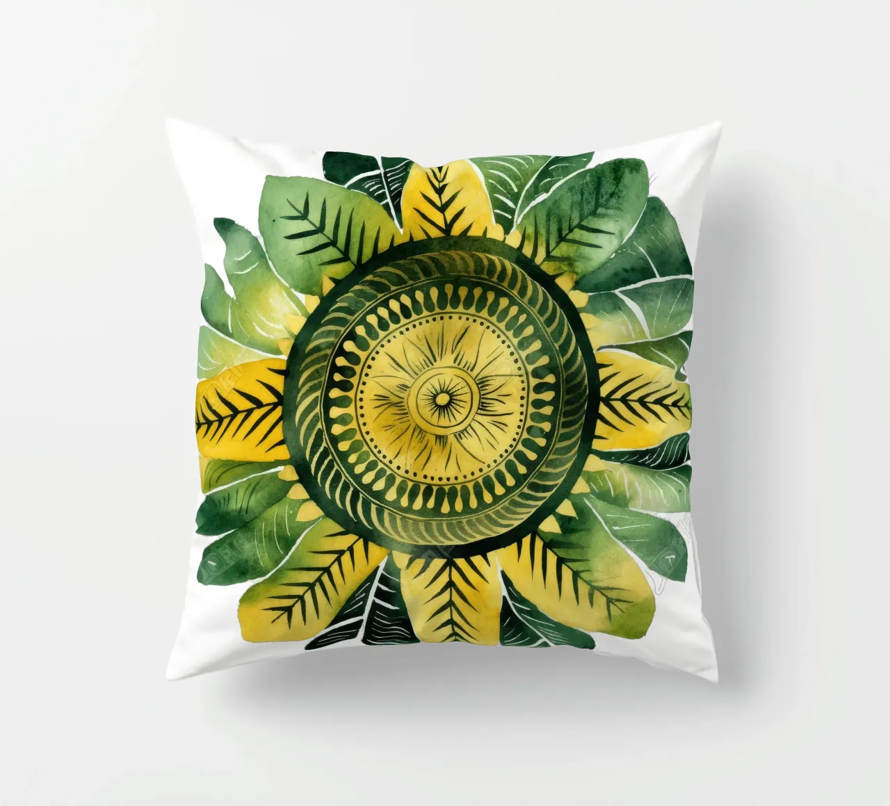 Mandala verde cuscino da Spiritual Touch