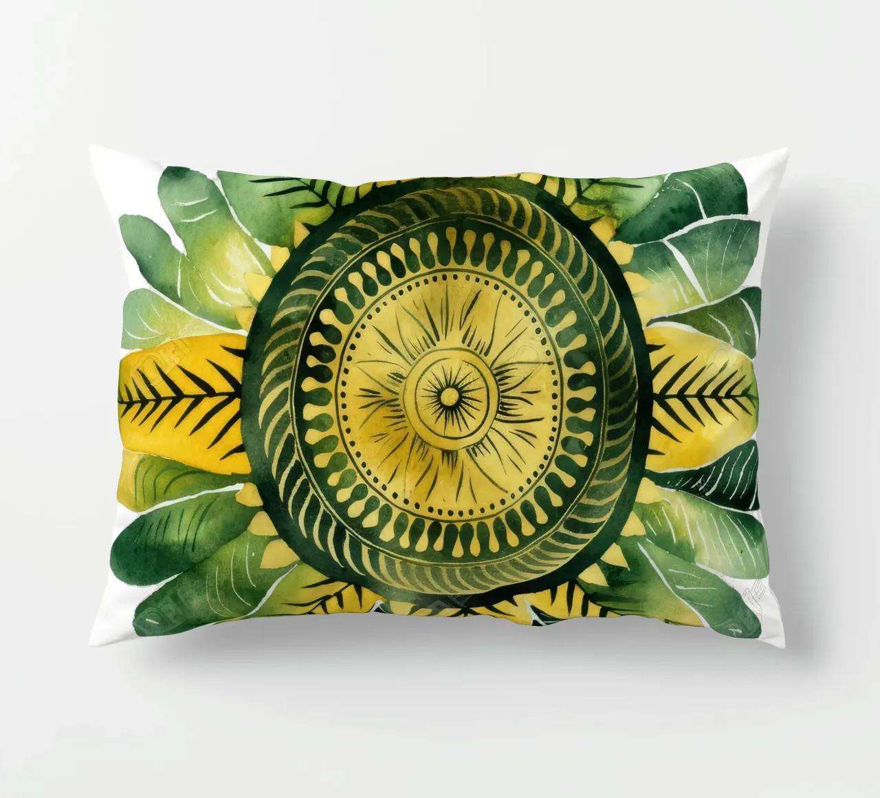 Mandala verde cuscino da Spiritual Touch