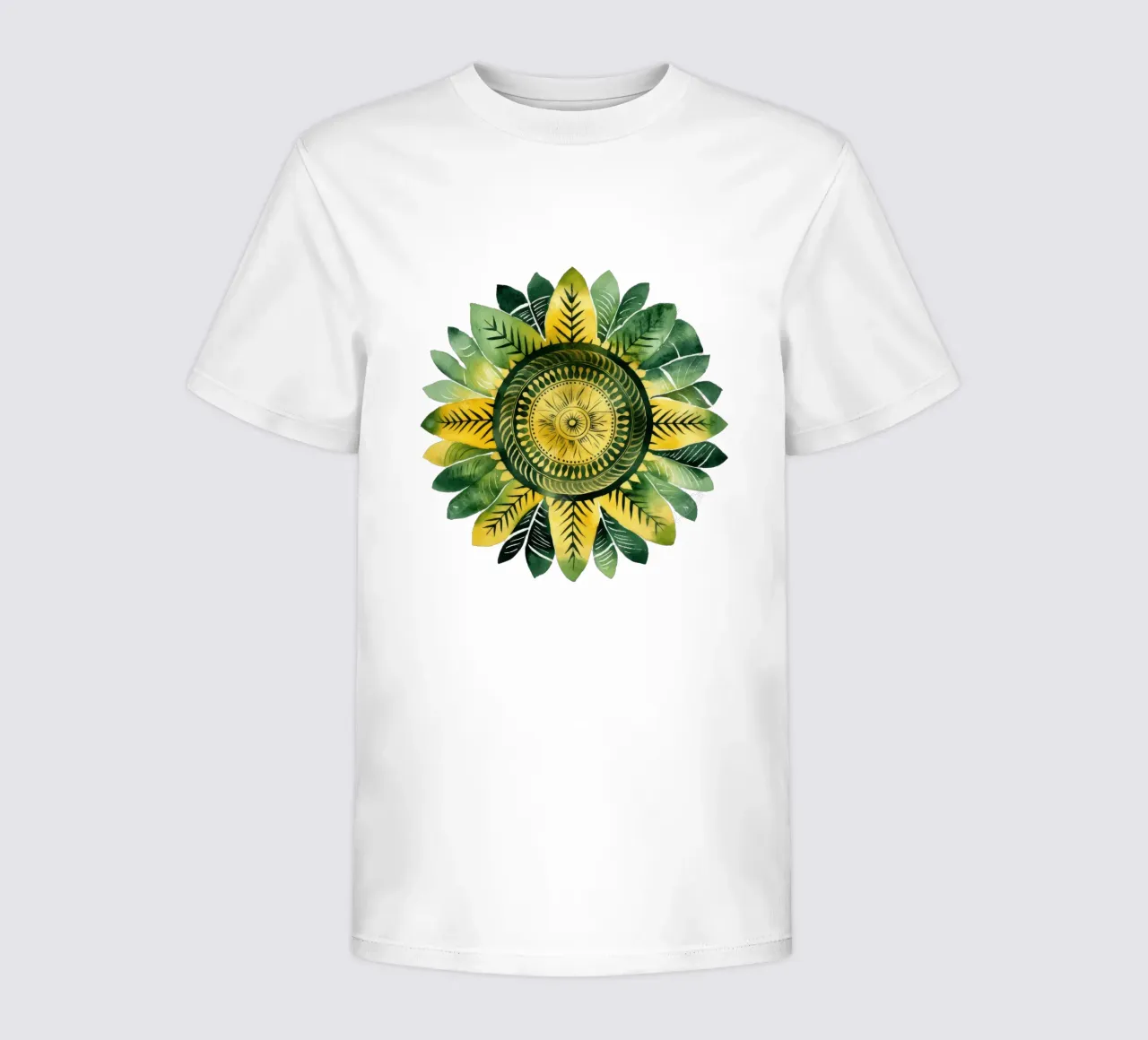 Green Mandala kids t-shirt by Spiritual Touch