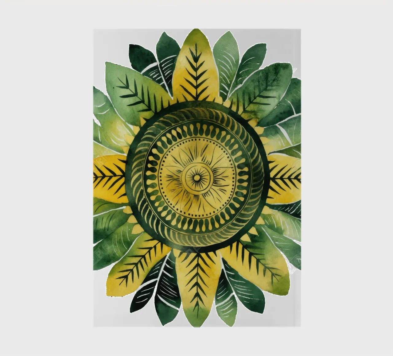Mandala vert carnet de notes de Spiritual Touch