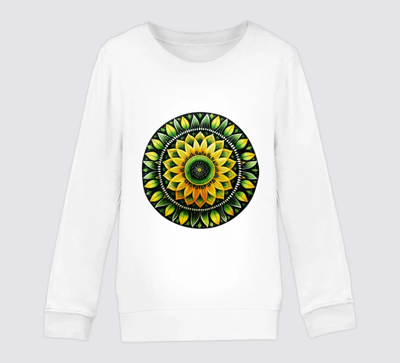Mandala verde felpa bambino da Spiritual Touch