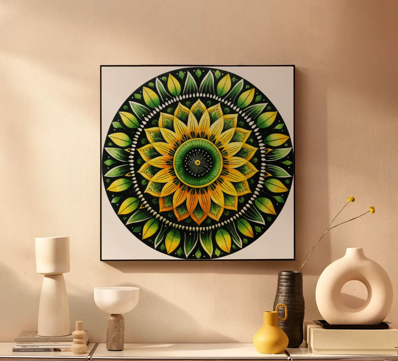 Mandala verde plexiglass da Spiritual Touch