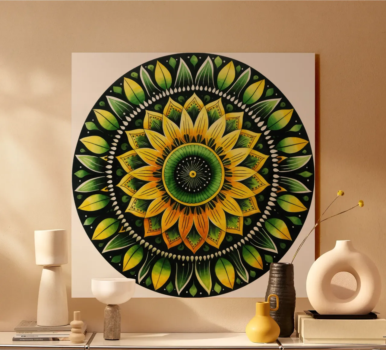 Mandala verde plexiglass da Spiritual Touch