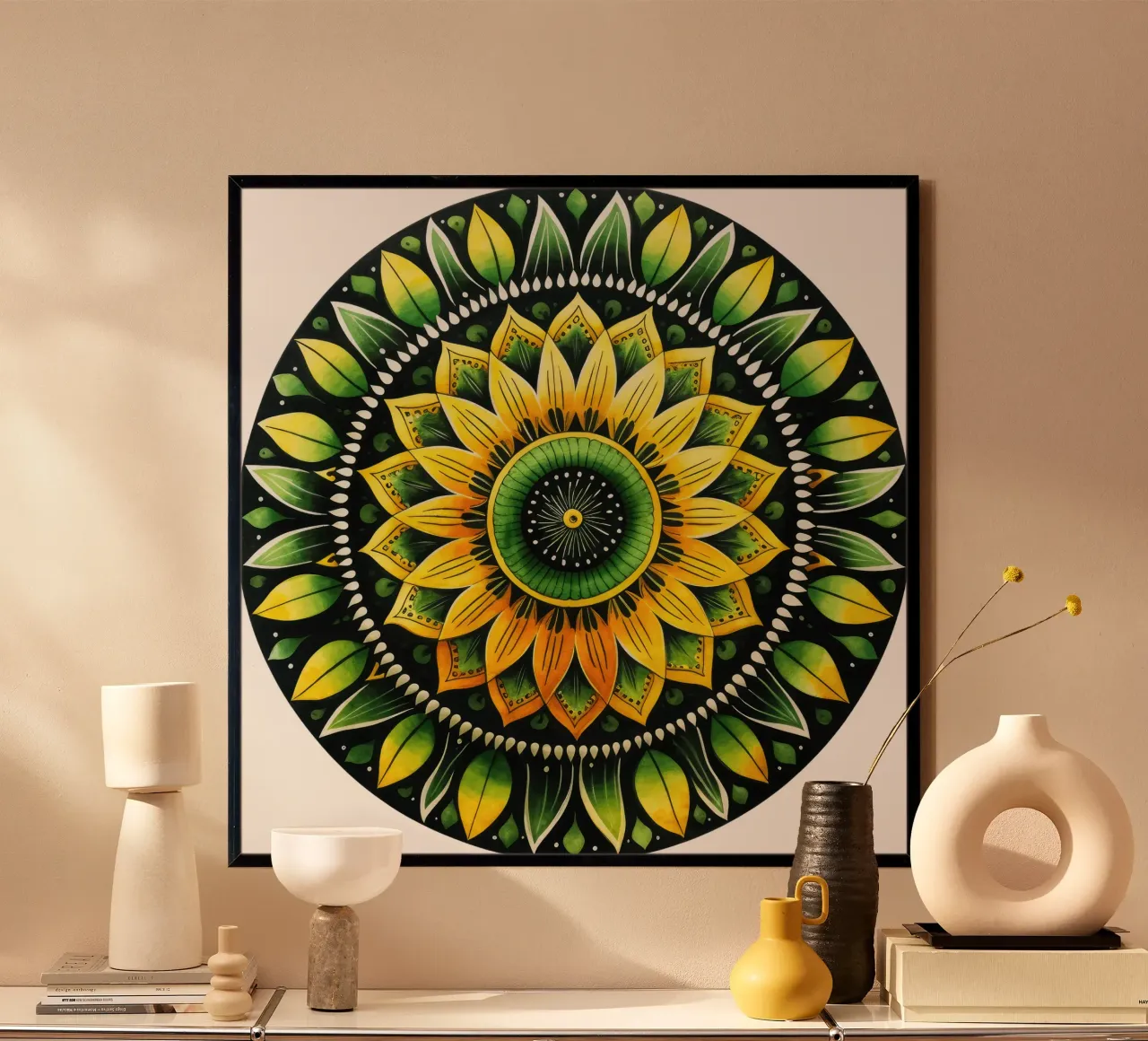 Mandala verde poster da Spiritual Touch