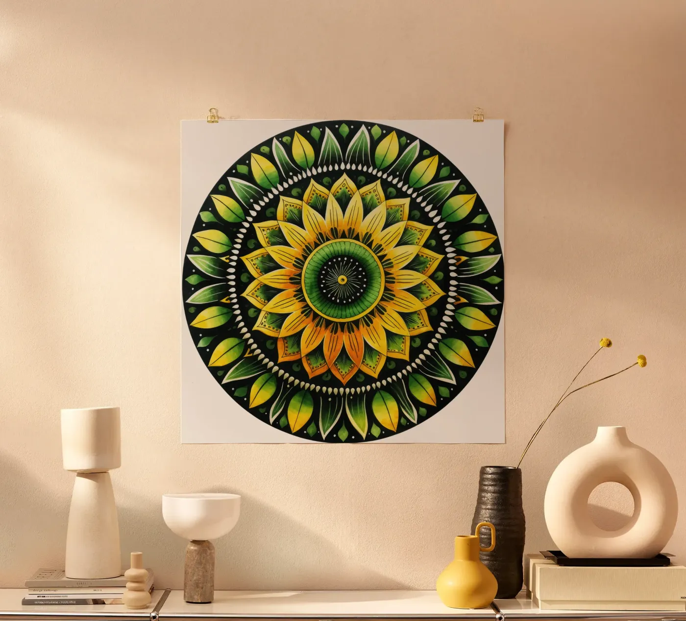 Green Mandala poster da Spiritual Touch