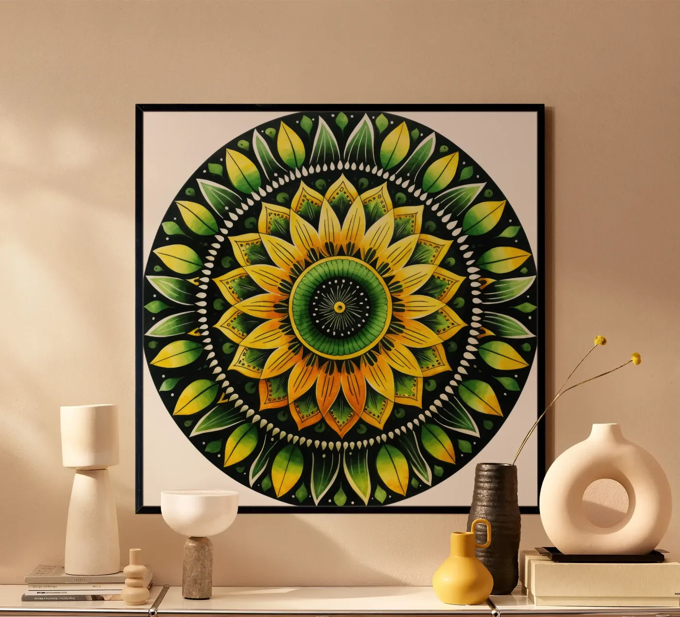 Green Mandala poster da Spiritual Touch