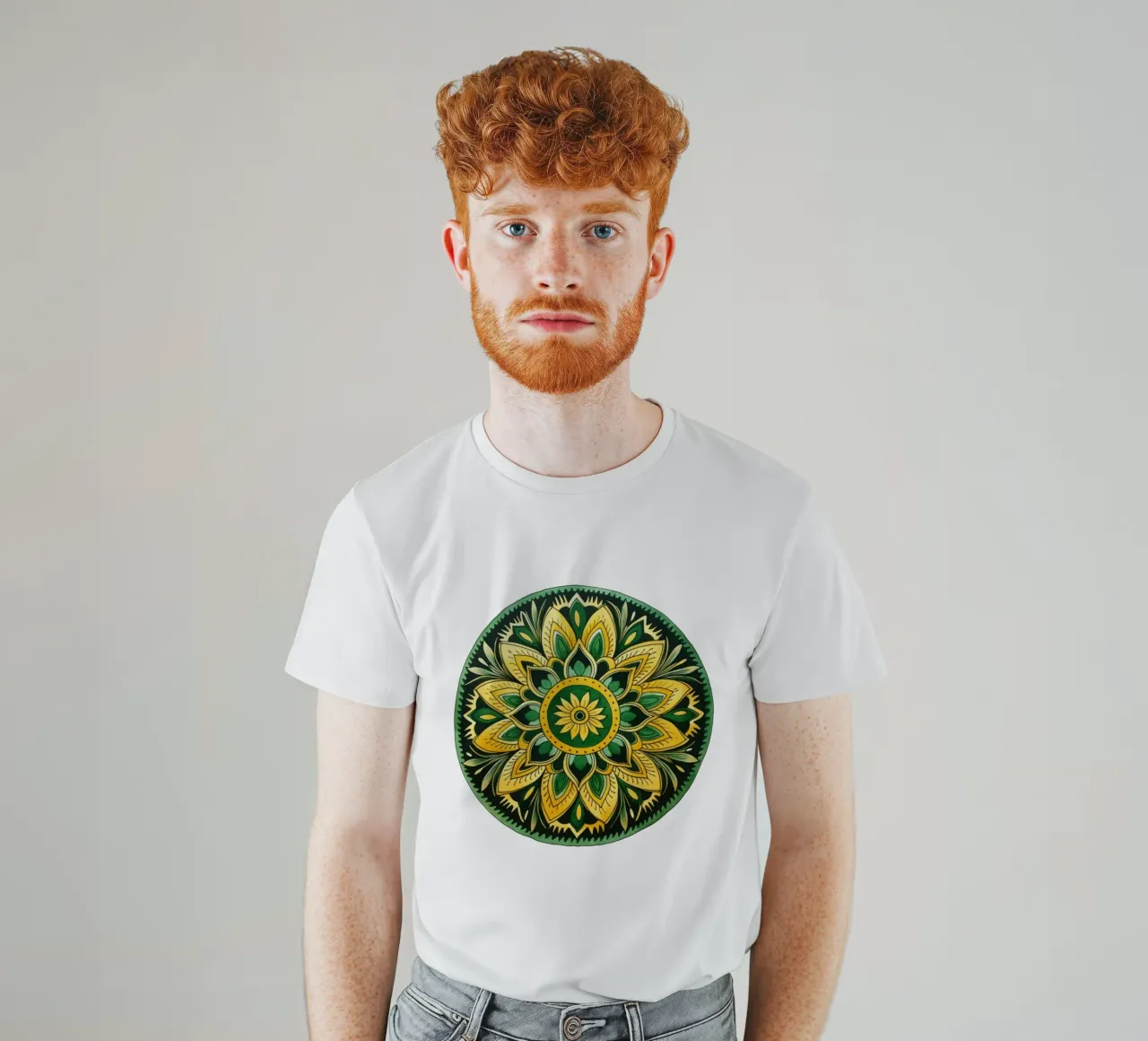 Mandala vert t-shirt de Spiritual Touch