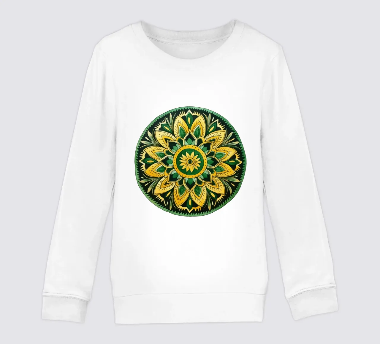Mandala verde felpa bambino da Spiritual Touch