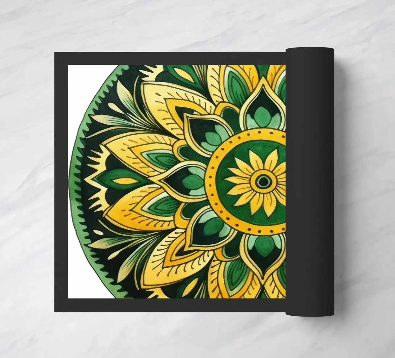 Mandala verde zerbino da Spiritual Touch