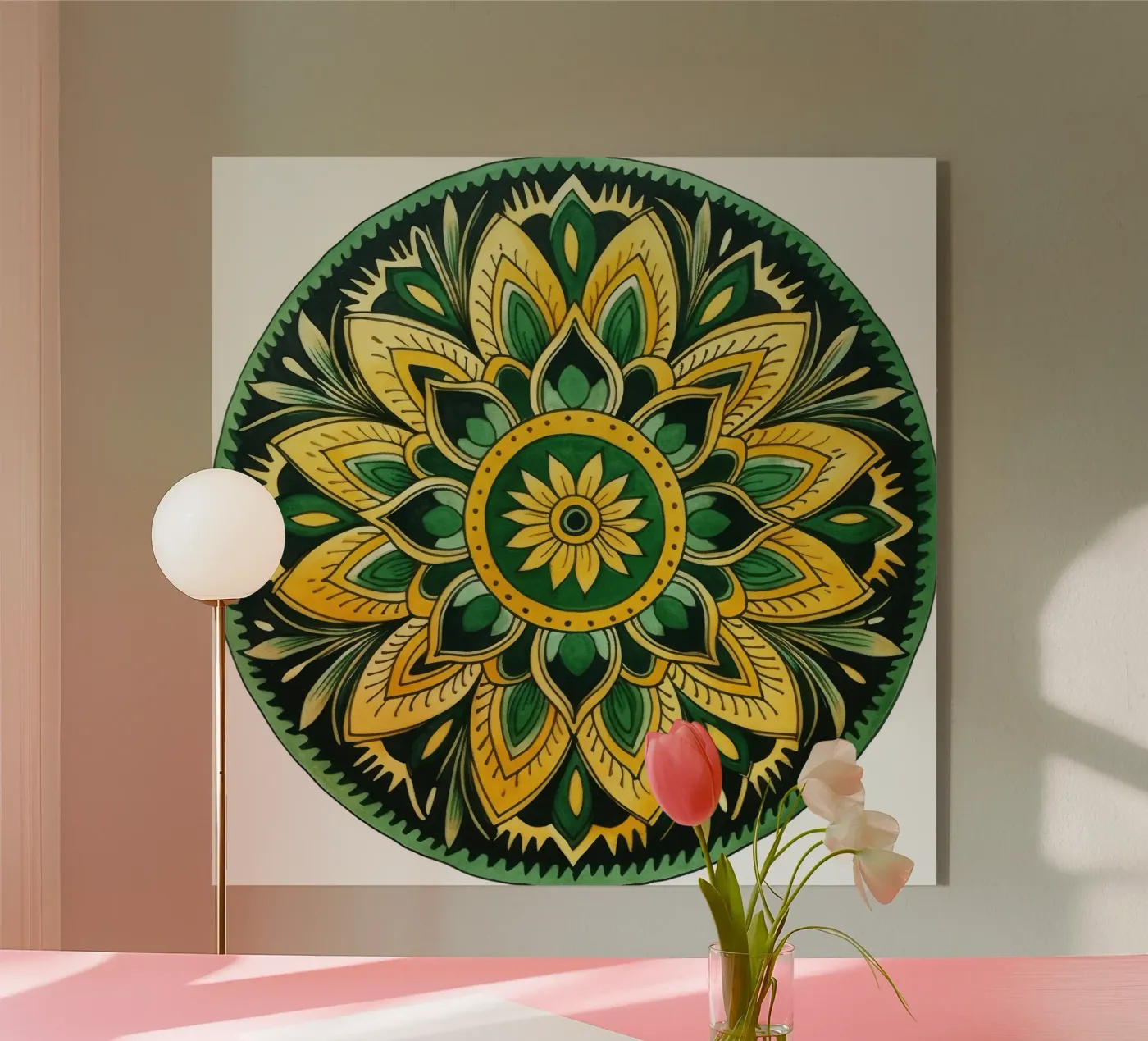 Mandala vert plexiglas de Spiritual Touch