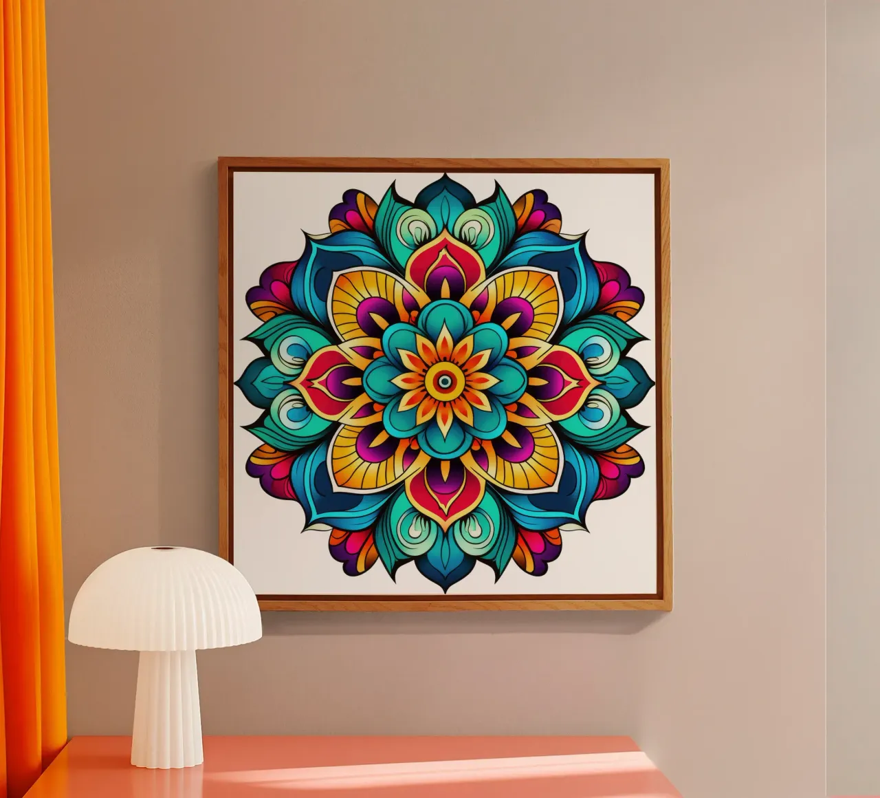 Mandala Vibrance acrylic glass by Spiritual Touch