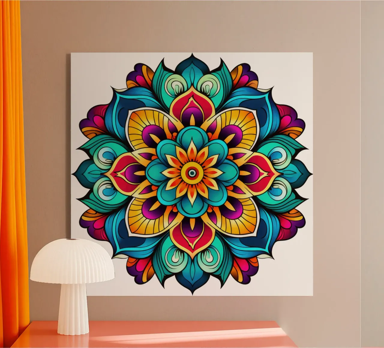 Mandala Vibrance acrylic glass by Spiritual Touch