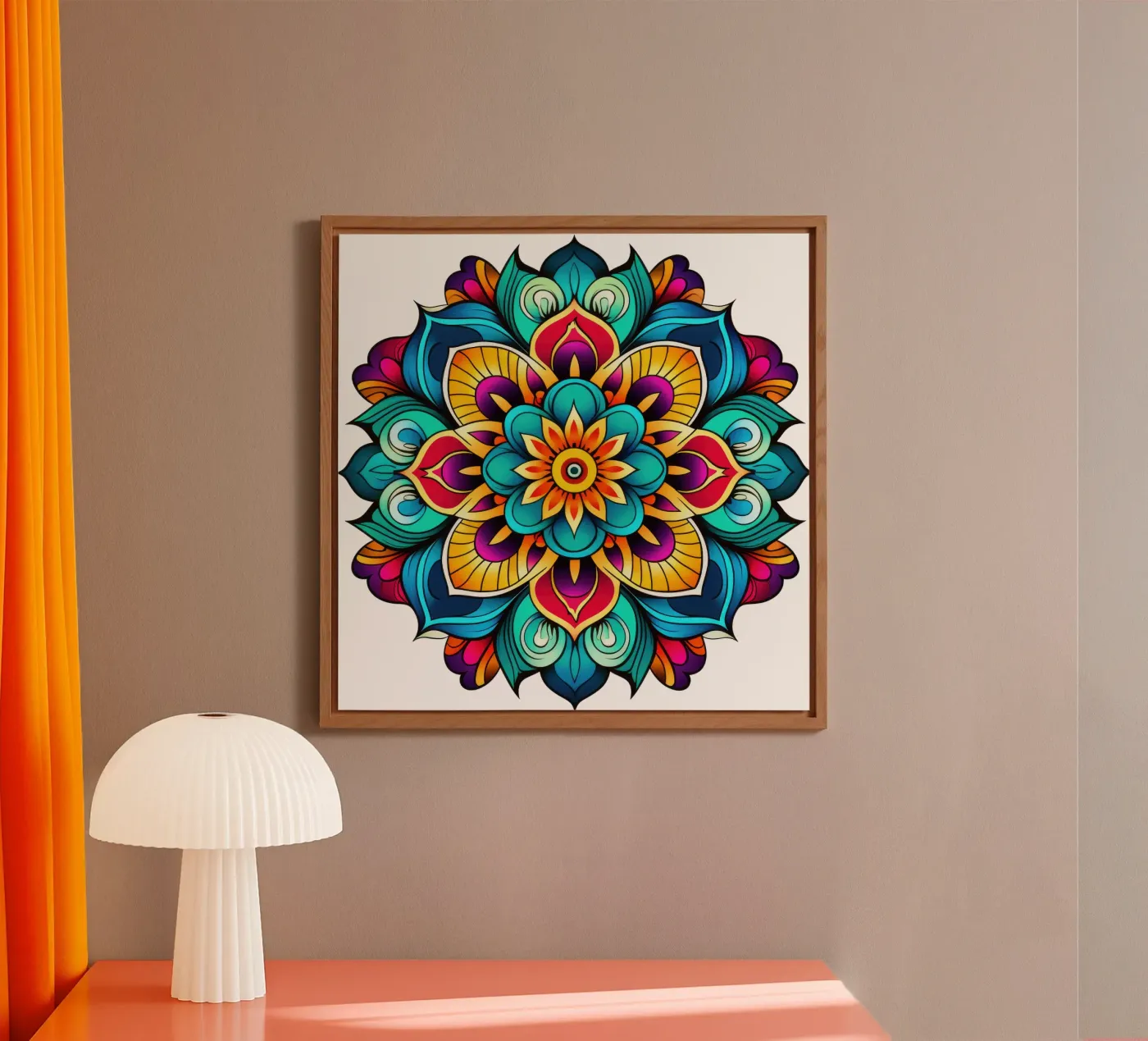 Mandala Vibrance alluminio dibond da Spiritual Touch