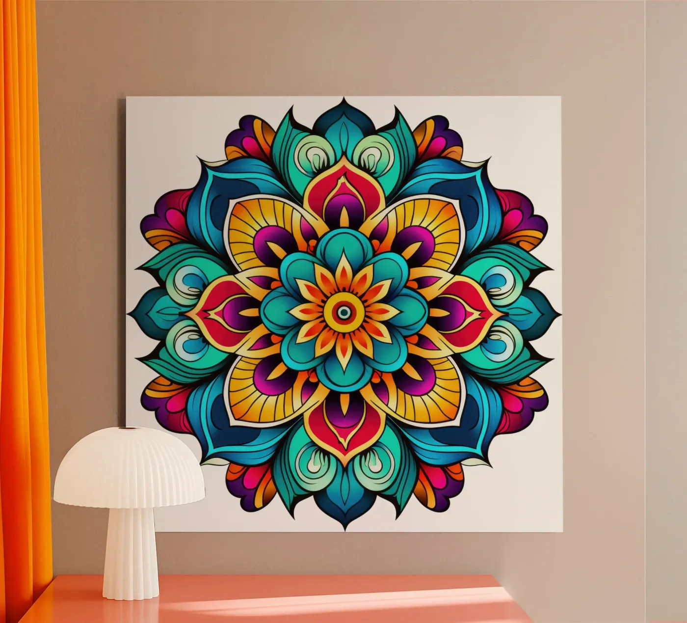 Mandala Vibrance alluminio dibond da Spiritual Touch