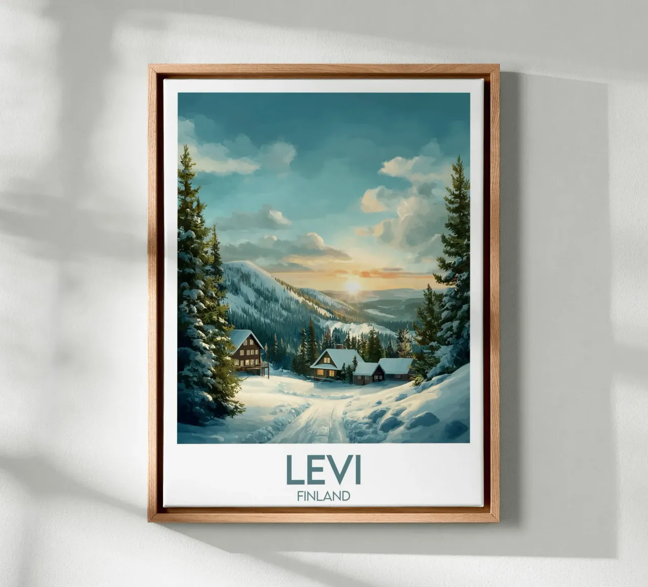 Affiche Levi tela con Cornice a cassetta da Frame the World